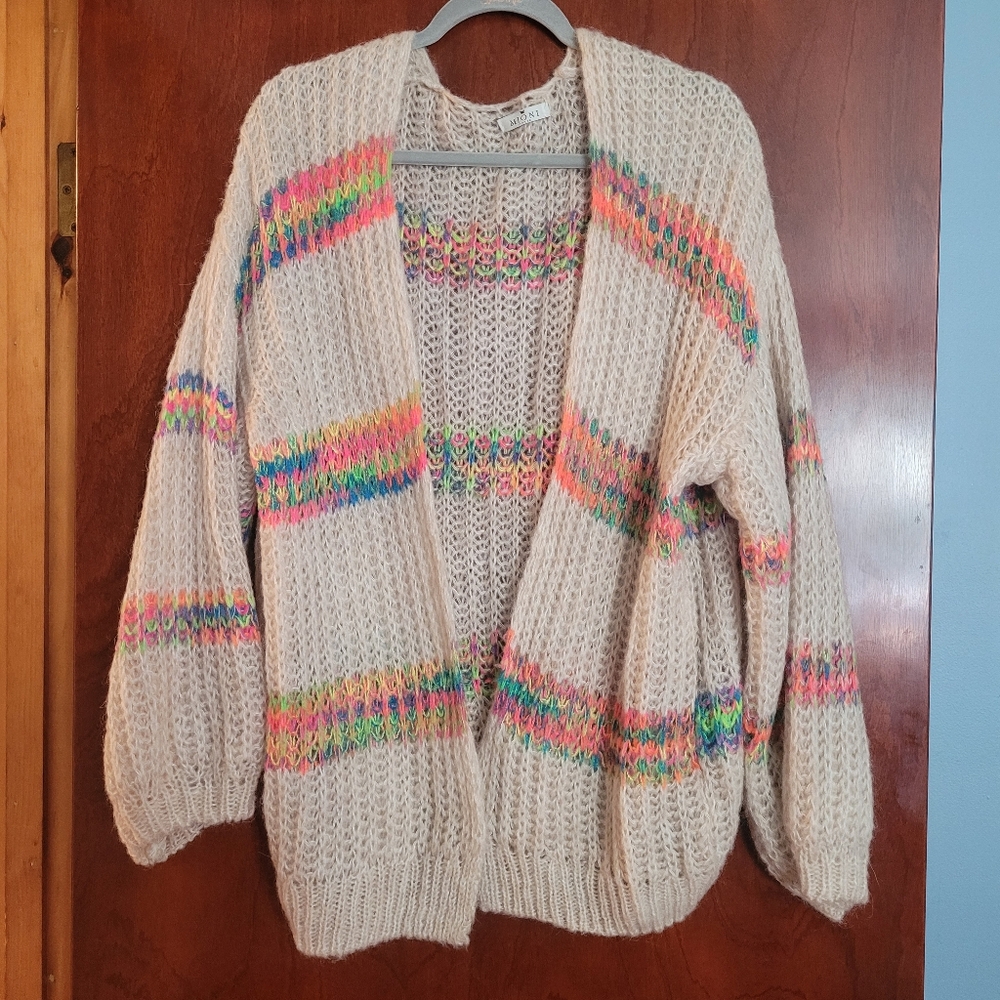 Made In Italy Neon Cardigan